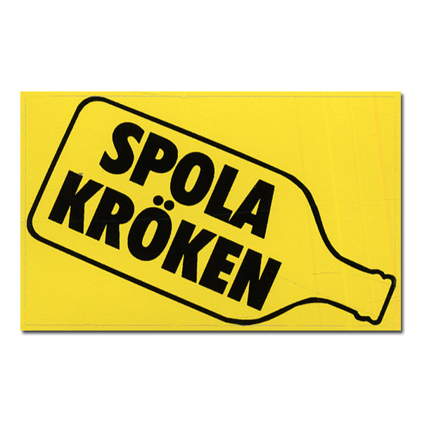 Klistermärket Spola kröken